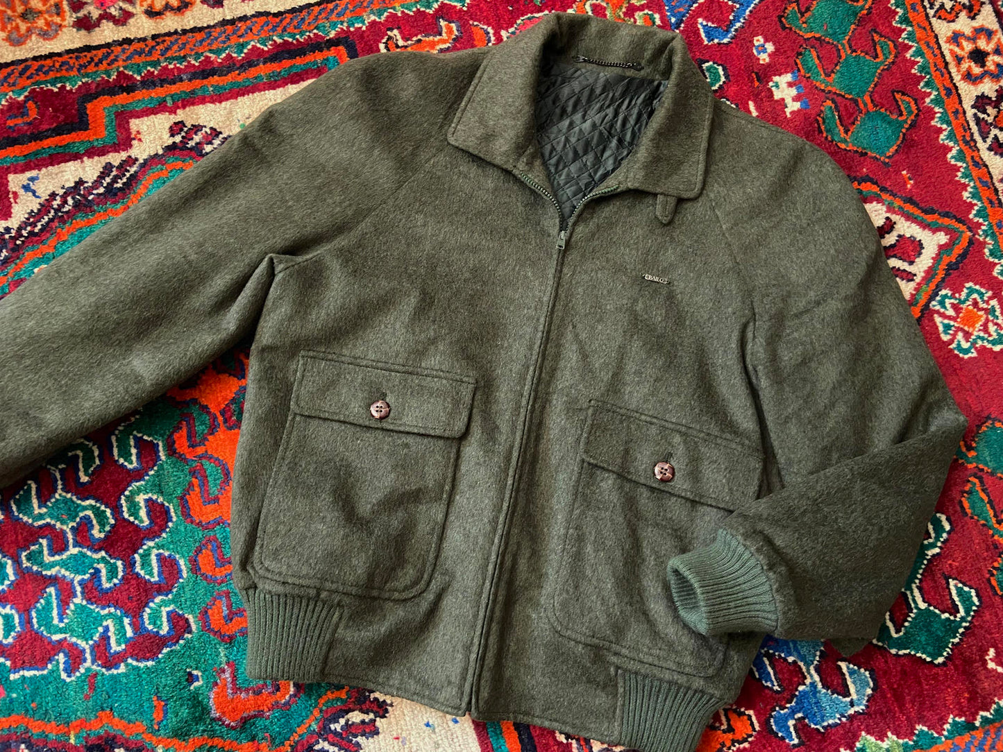 Vintage Austrian Green Wool Jacket