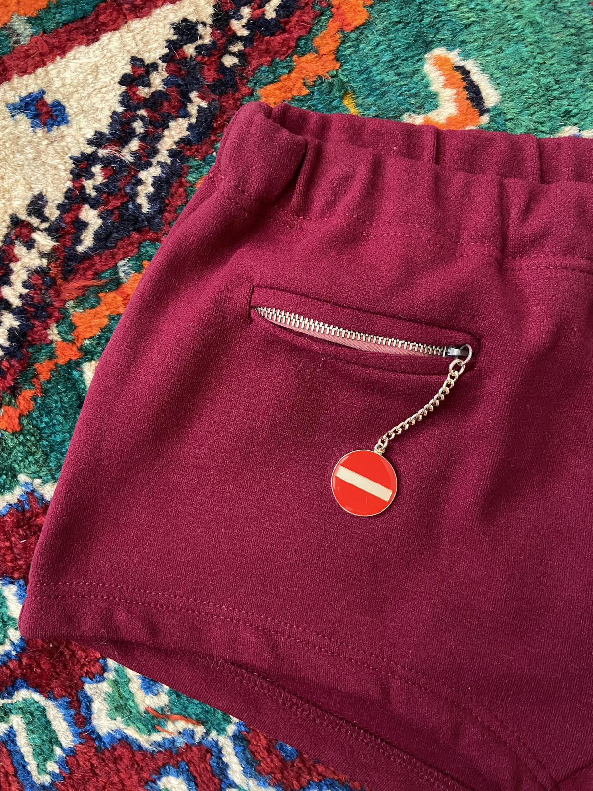 Vintage 1970s Burgundy Swimming Shorts