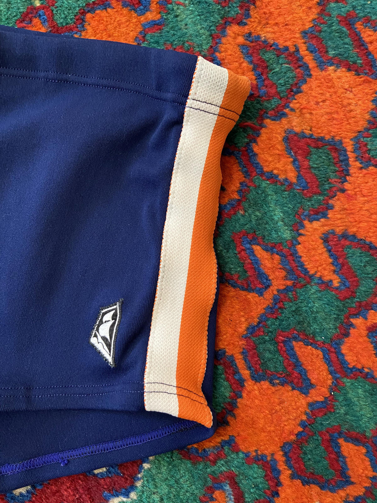 Vintage 1970s Navy Zip Pocket Swimming Shorts