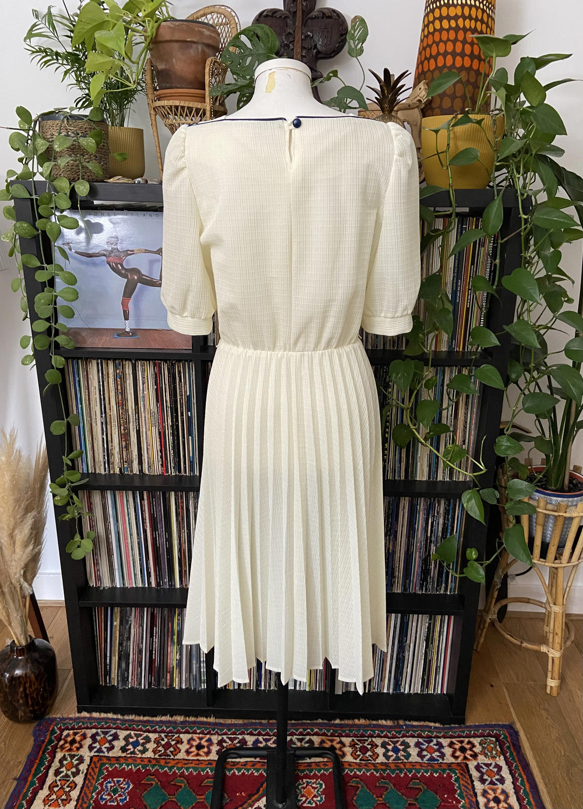 Vintage 1980s Cream C&A Dress