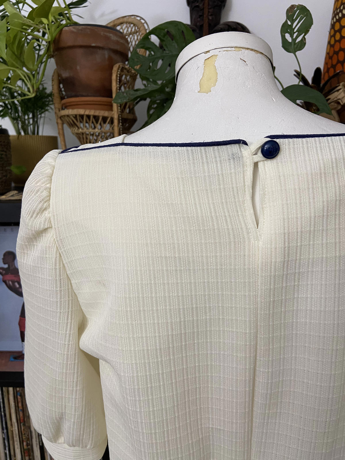 Vintage 1980s Cream C&A Dress