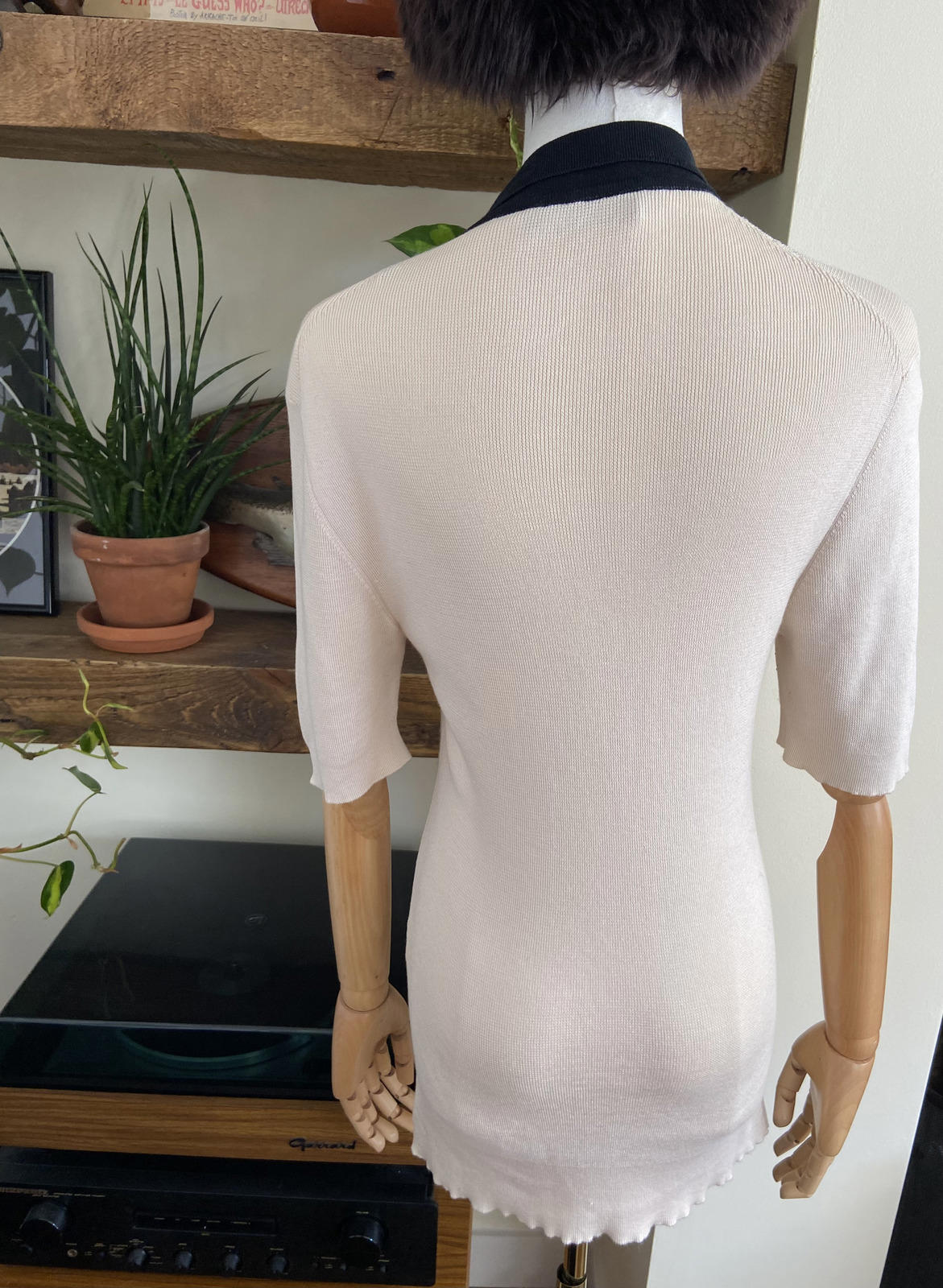 Vintage Dolce & Gabbana Cream Polo Shirt