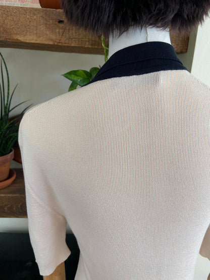 Vintage Dolce & Gabbana Cream Polo Shirt