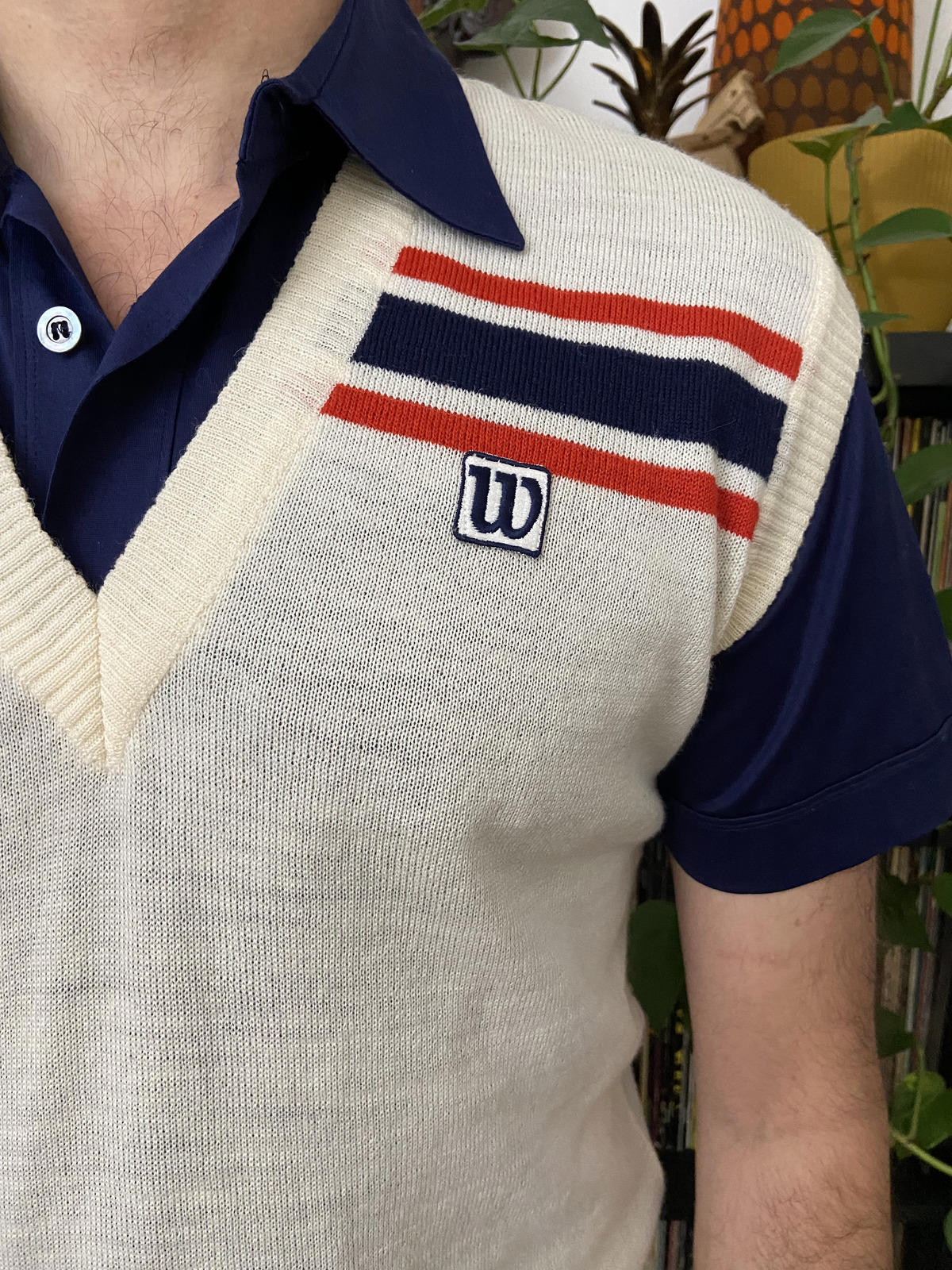 Vintage 1980s Wilson Knitted Tennis Vest
