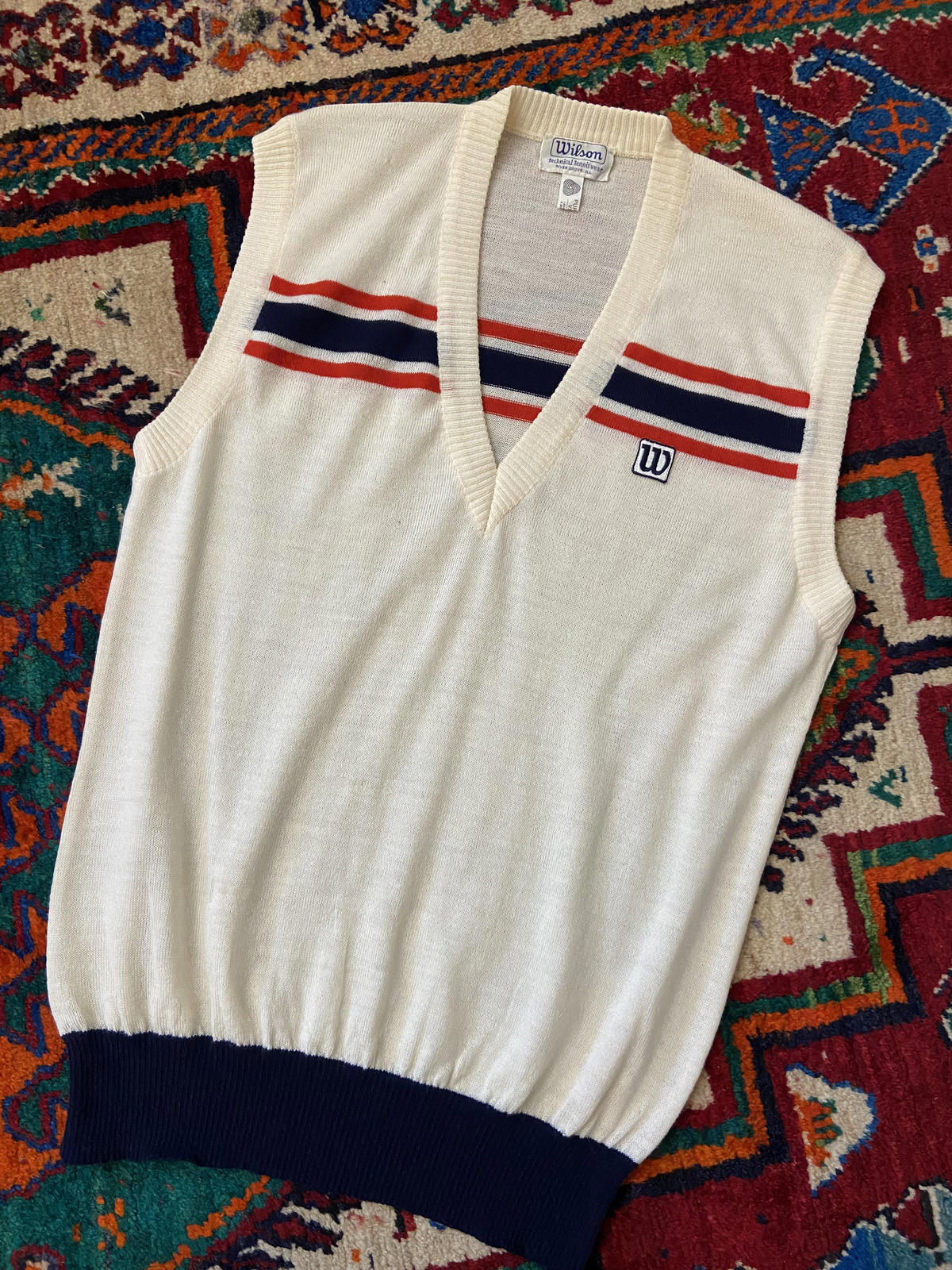 Vintage 1980s Wilson Knitted Tennis Vest