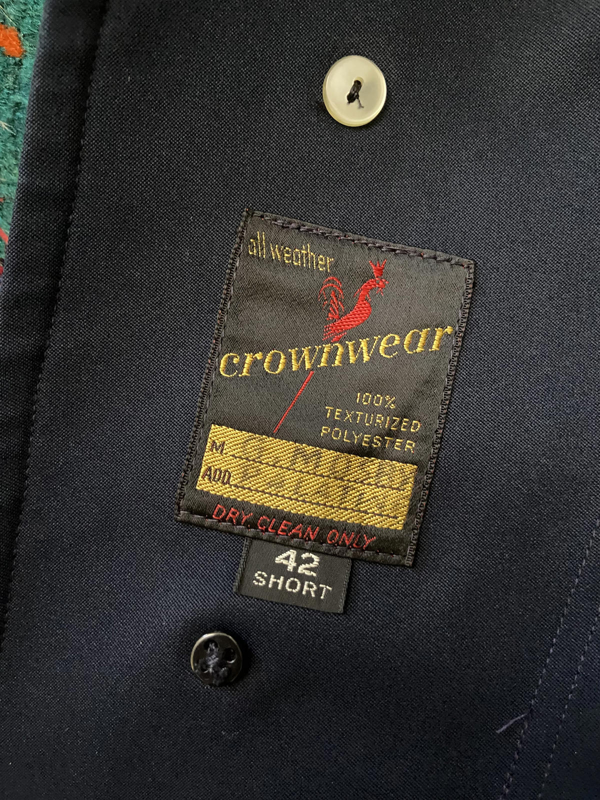 Vintage 1970s Navy Raincoat