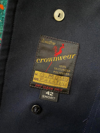 Vintage 1970s Navy Raincoat