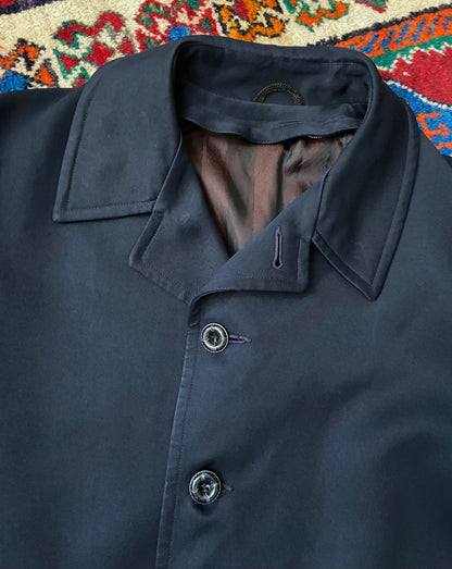 Vintage 1970s Navy Raincoat