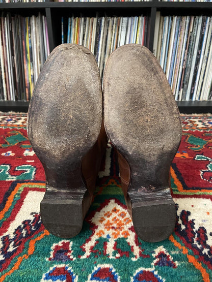 Vintage Tan Lucchese Western Boots UK 6