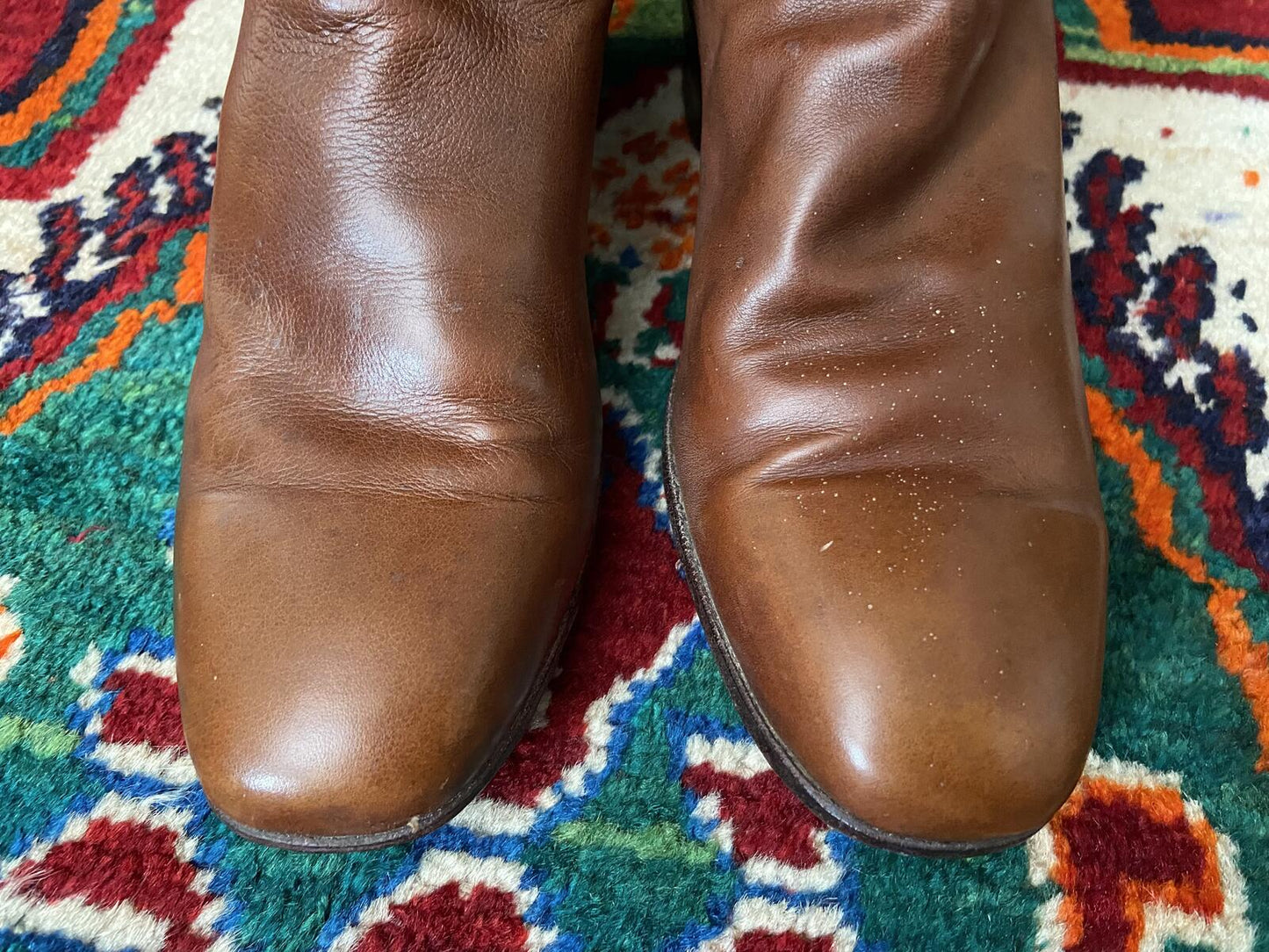 Vintage Tan Lucchese Western Boots UK 6