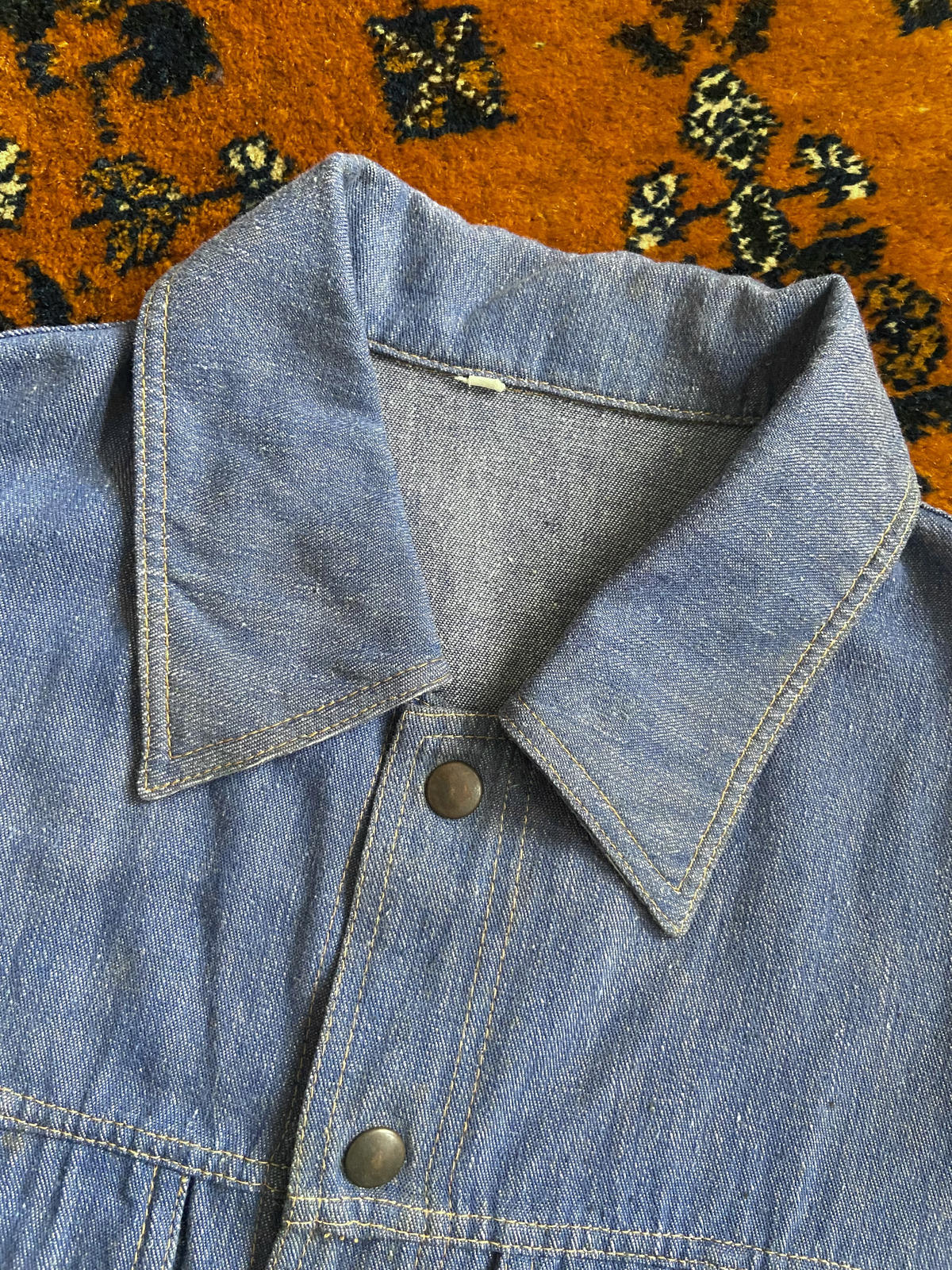 Vintage 1970s Blue Denim Shirt