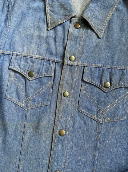 Vintage 1970s Blue Denim Shirt