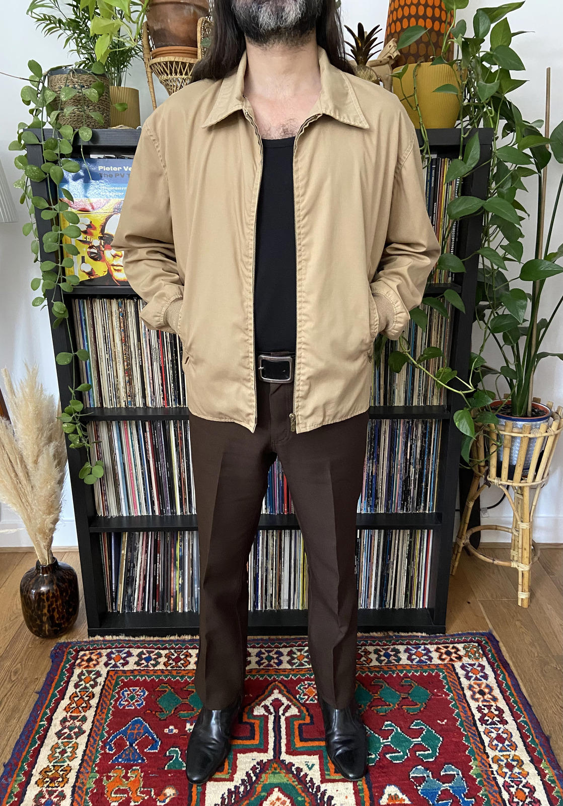 Vintage 1970s Beige Sports Jacket
