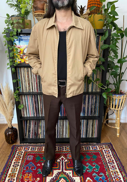Vintage 1970s Beige Sports Jacket