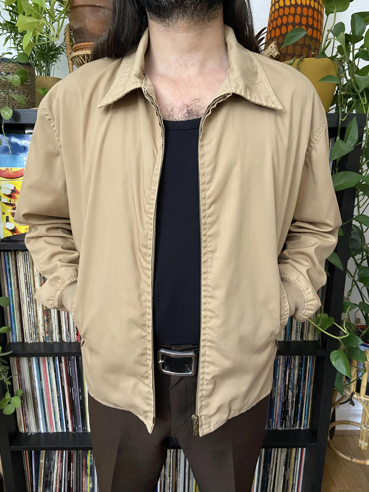 Vintage 1970s Beige Sports Jacket
