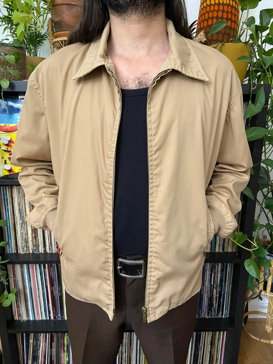 Vintage 1970s Beige Sports Jacket