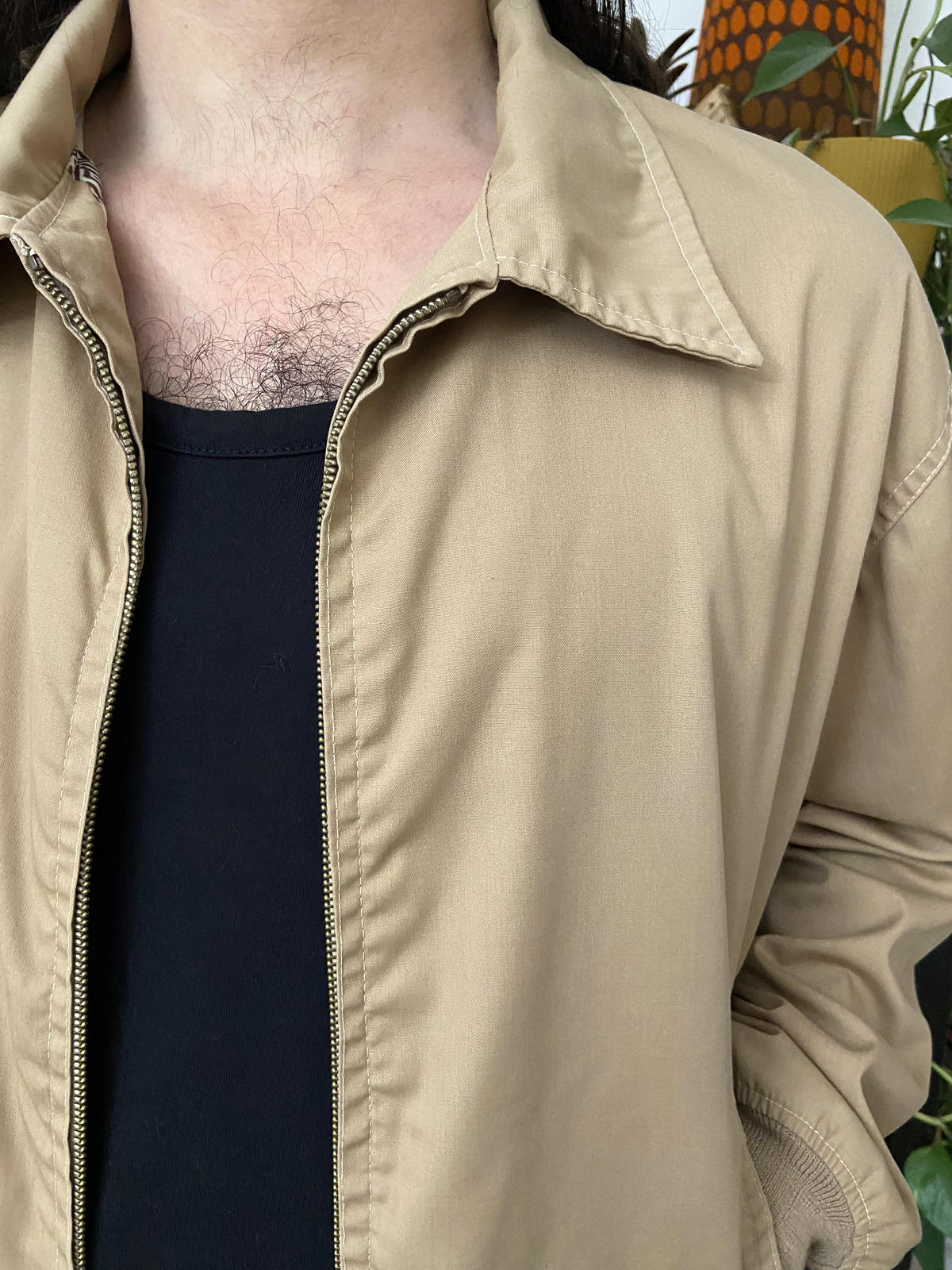 Vintage 1970s Beige Sports Jacket