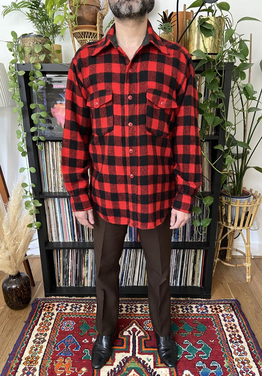 Vintage 1960s L.L. Bean Mackinaw Plaid Shirt