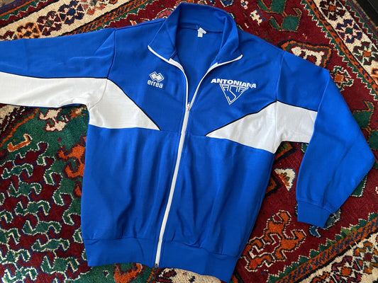 Vintage 1980s Blue Italian Deadstock Football Tracksuit