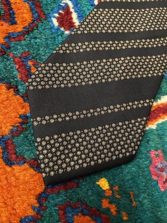 Vintage 1970s Pierre Cardin Brown Silk Kipper Tie