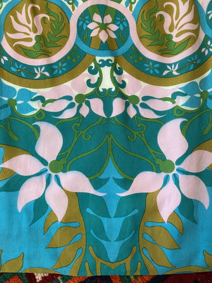 Vintage 1960s Psychedelic Pattern Shift Dress