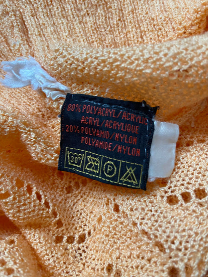 Vintage 1980s Orange Knit Top