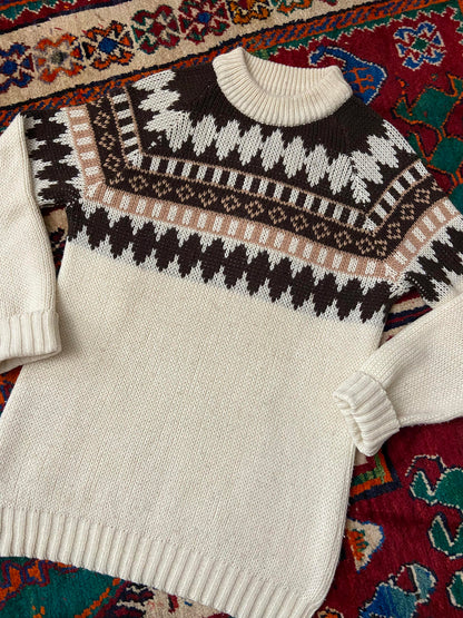 Vintage 1980s Italian Chunky Knit Jumper
