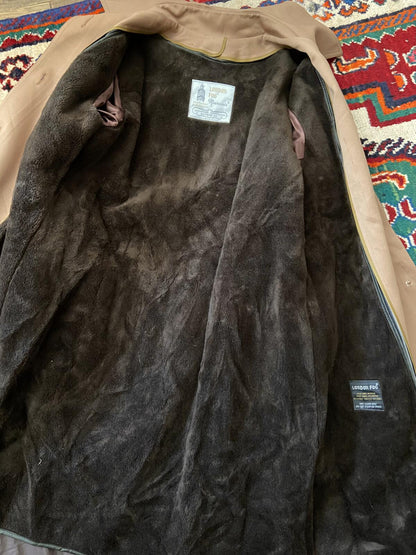 Vintage 1970s Beige London Fog Raincoat