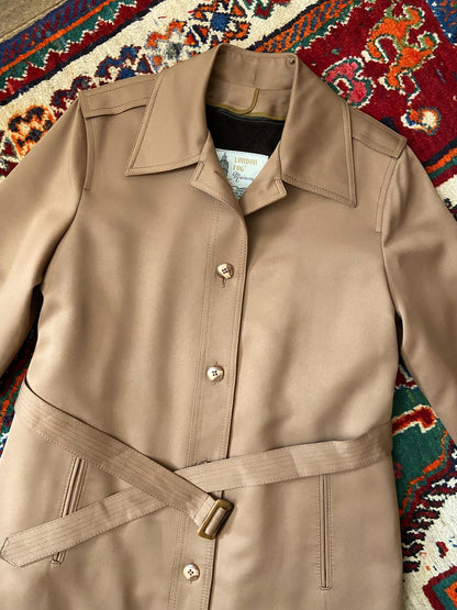 Vintage 1970s Beige London Fog Raincoat