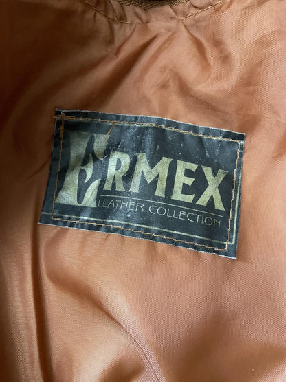 Vintage 1970s Tan Leather Penny Lane Jacket