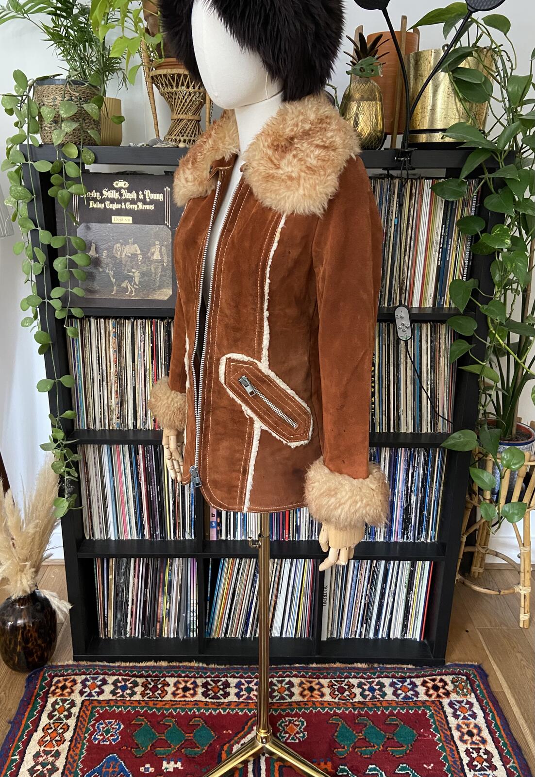 Vintage 1960s Tan Suede Penny Lane Jacket