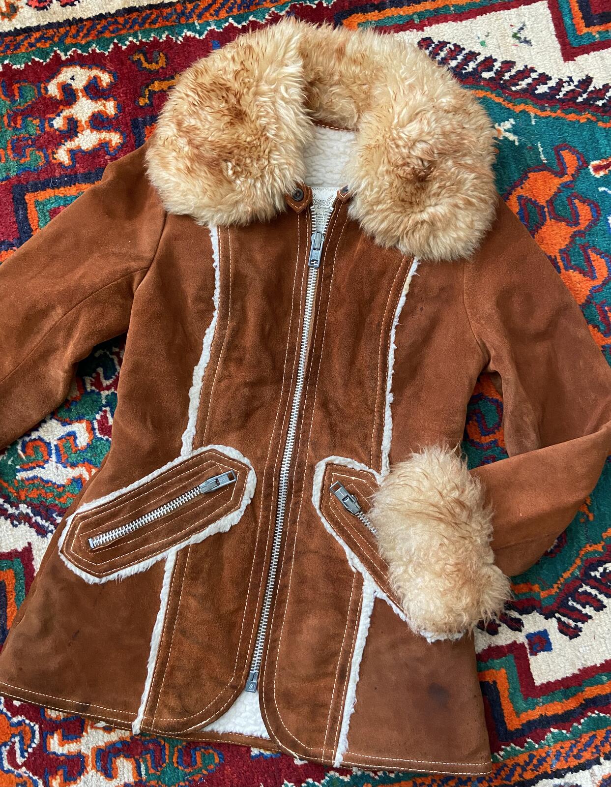 Vintage 1960s Tan Suede Penny Lane Jacket