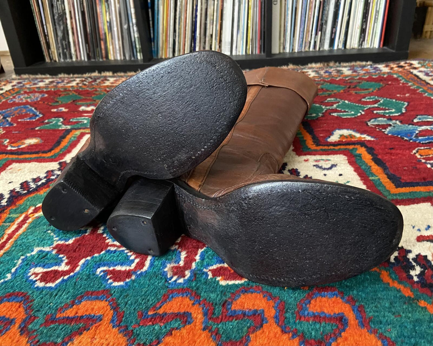 Vintage 1970s Black Label Frye Campus Boots UK 5.5