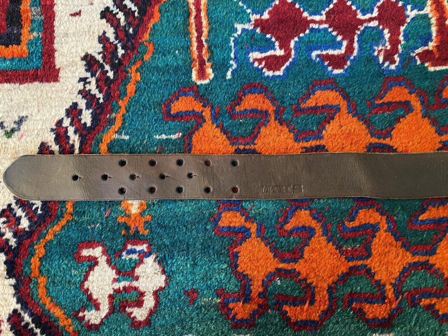 Vintage Chunky Double Prong Belt