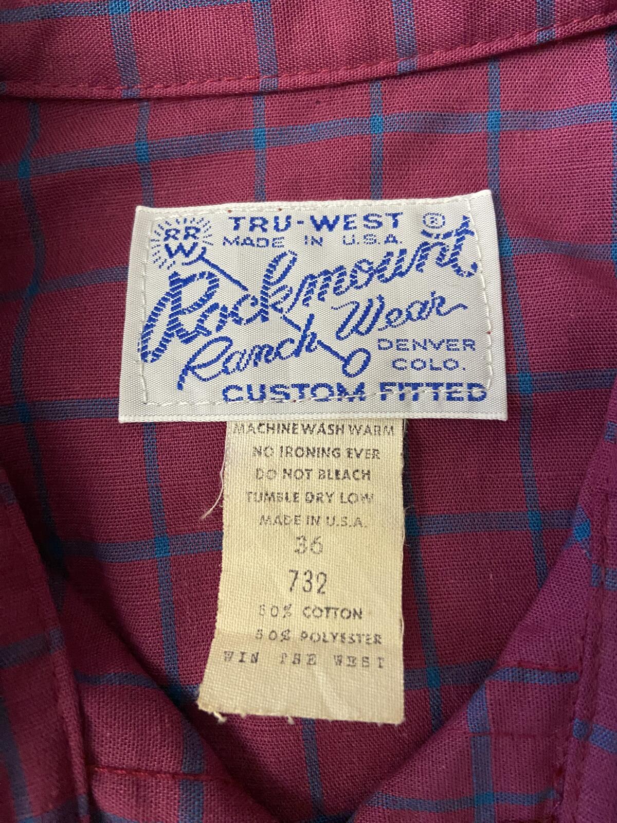 Vintage 1970s Rockmount Ranch Wear Western Prairie Blouse