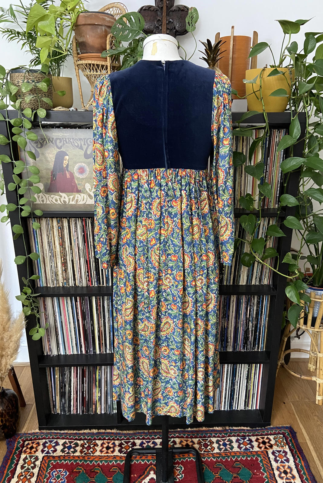 Vintage 1970s Rare Pret A Porter Afghan Dress