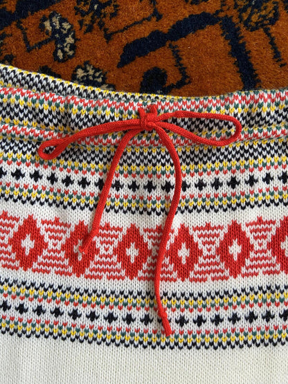 Vintage 1970s Cream Folk Jumper