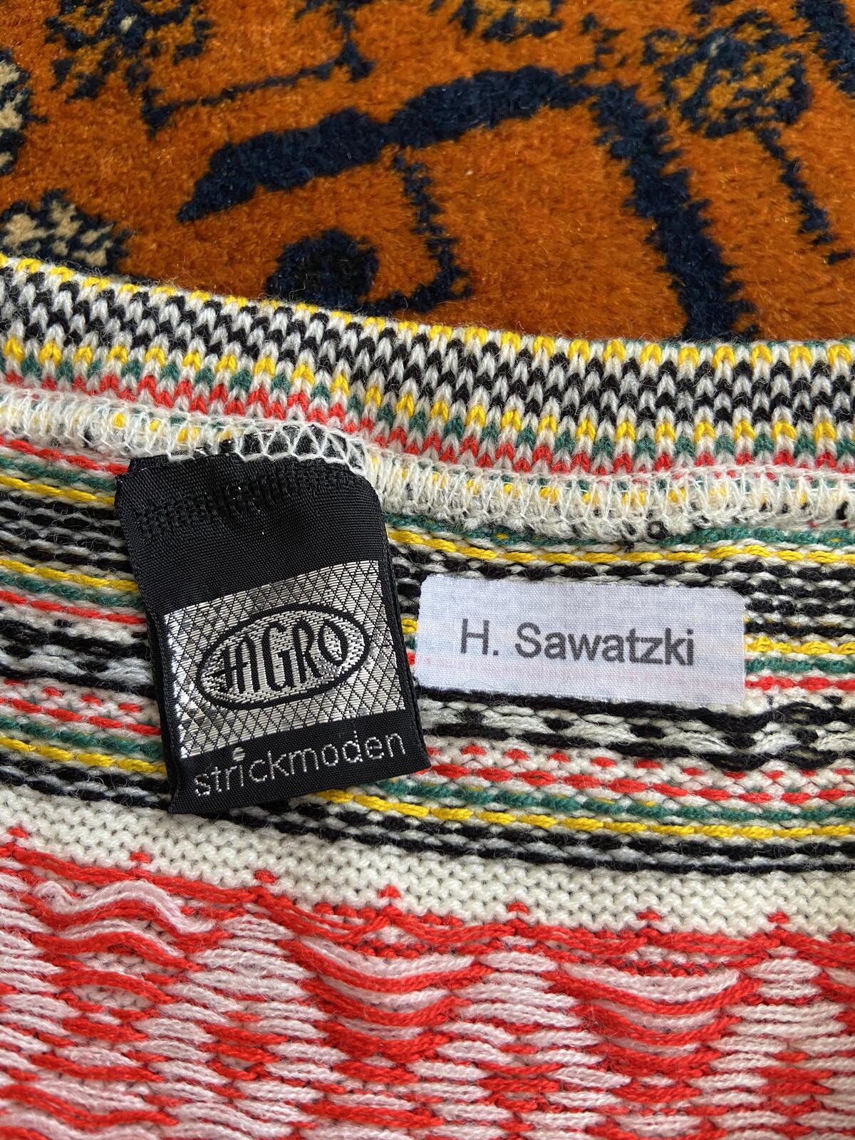 Vintage 1970s Cream Folk Jumper