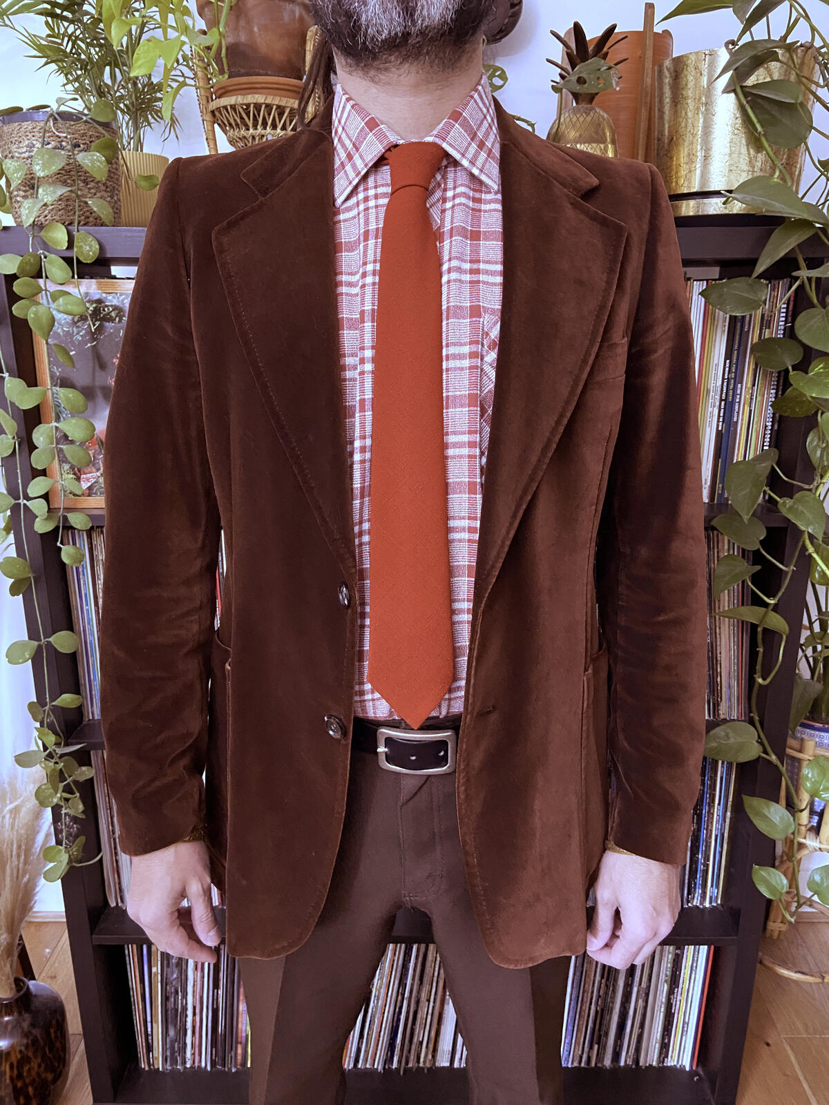 Vintage 1960s Terracotta Tie
