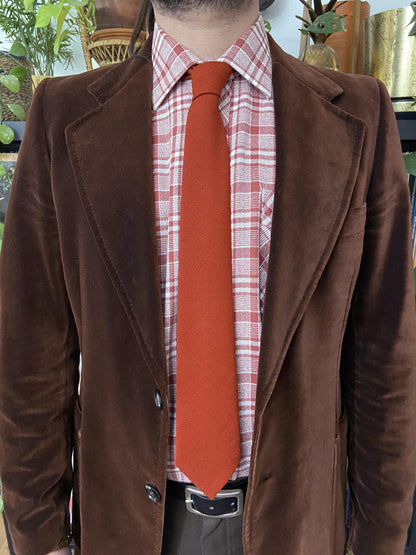 Vintage 1960s Terracotta Tie