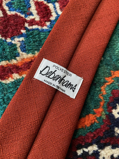 Vintage 1960s Terracotta Tie