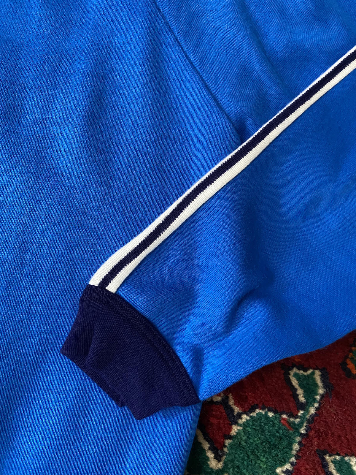 Vintage 1970s Blue Roundneck Track Top