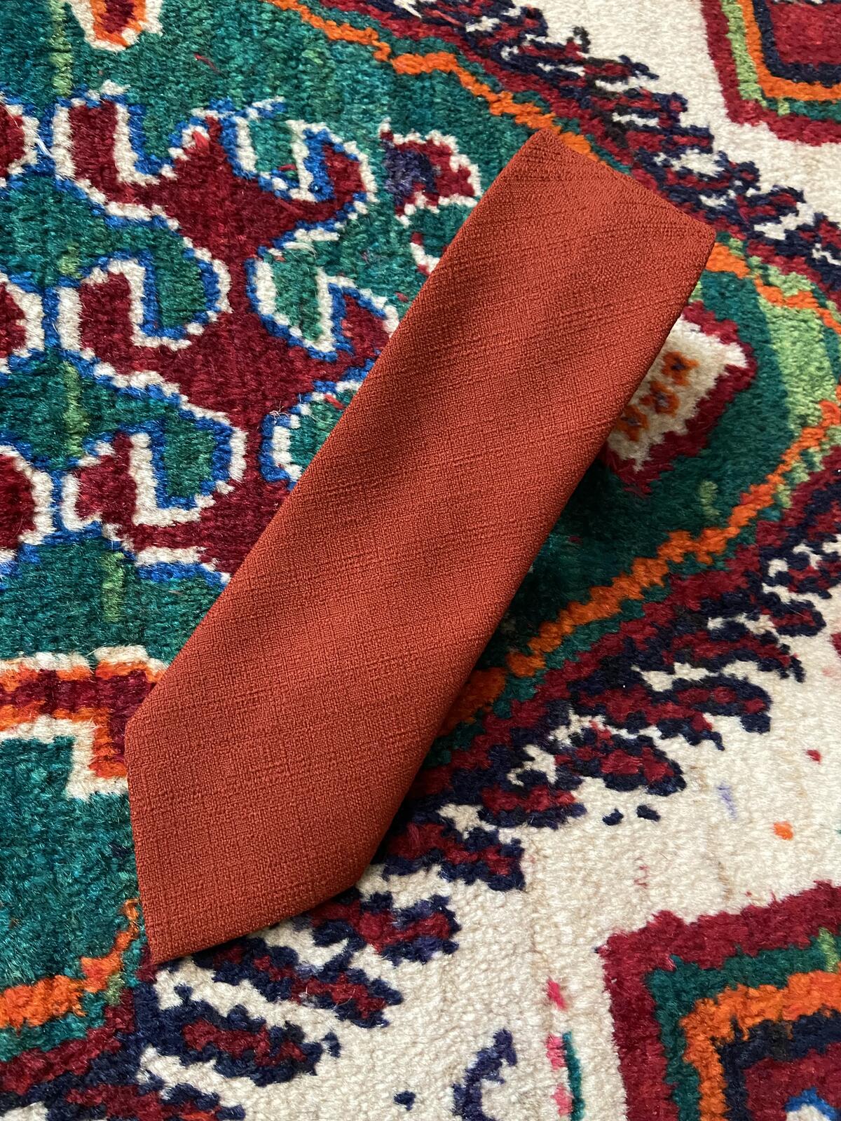 Vintage 1960s Terracotta Tie
