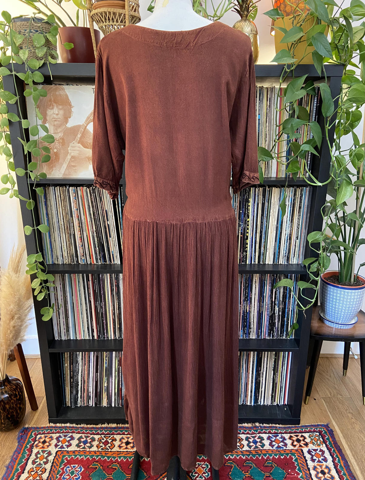 Vintage Brown Hippy Dress