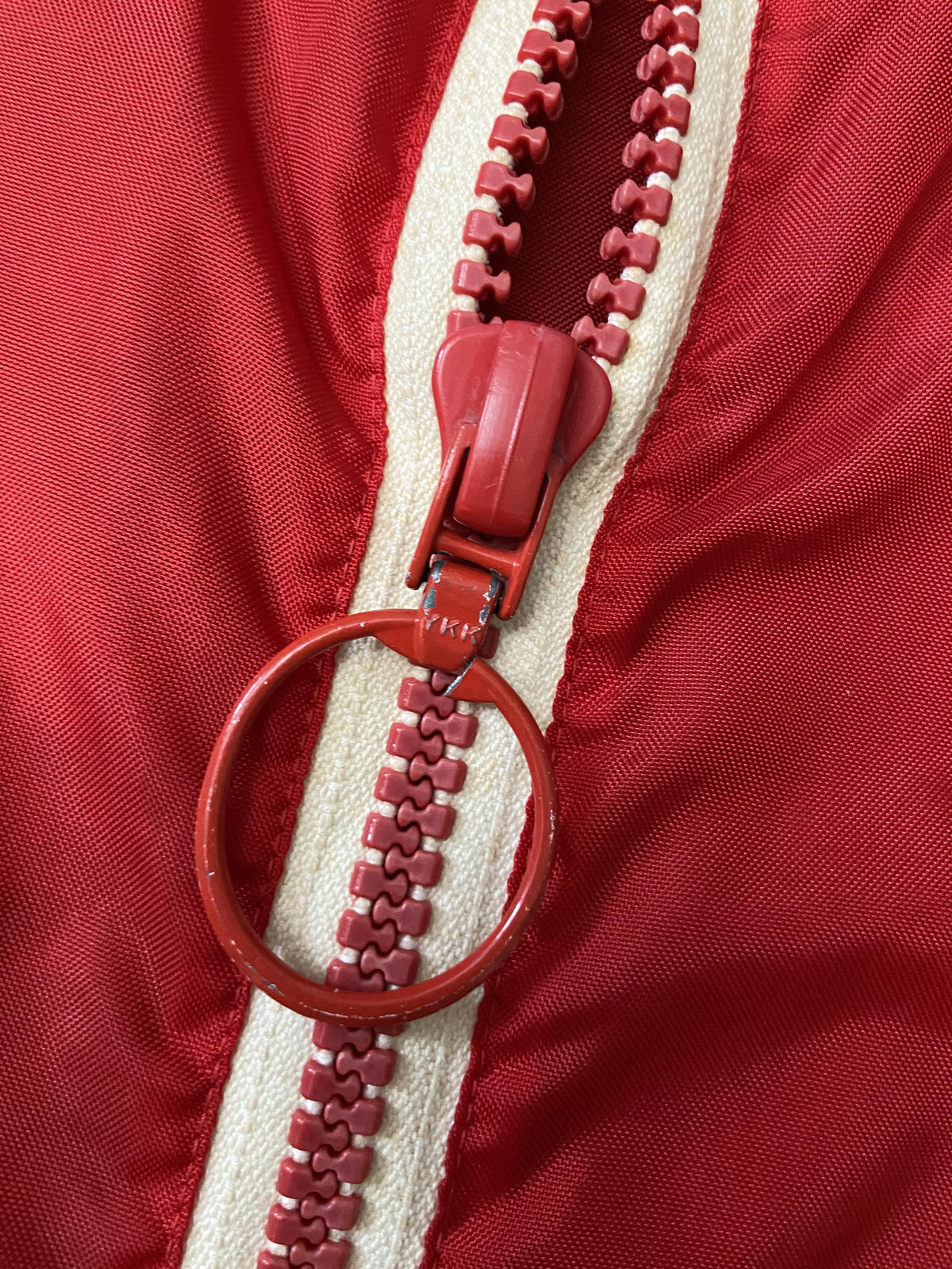 Vintage 1970s Red Agriculture Windbreaker Jacket
