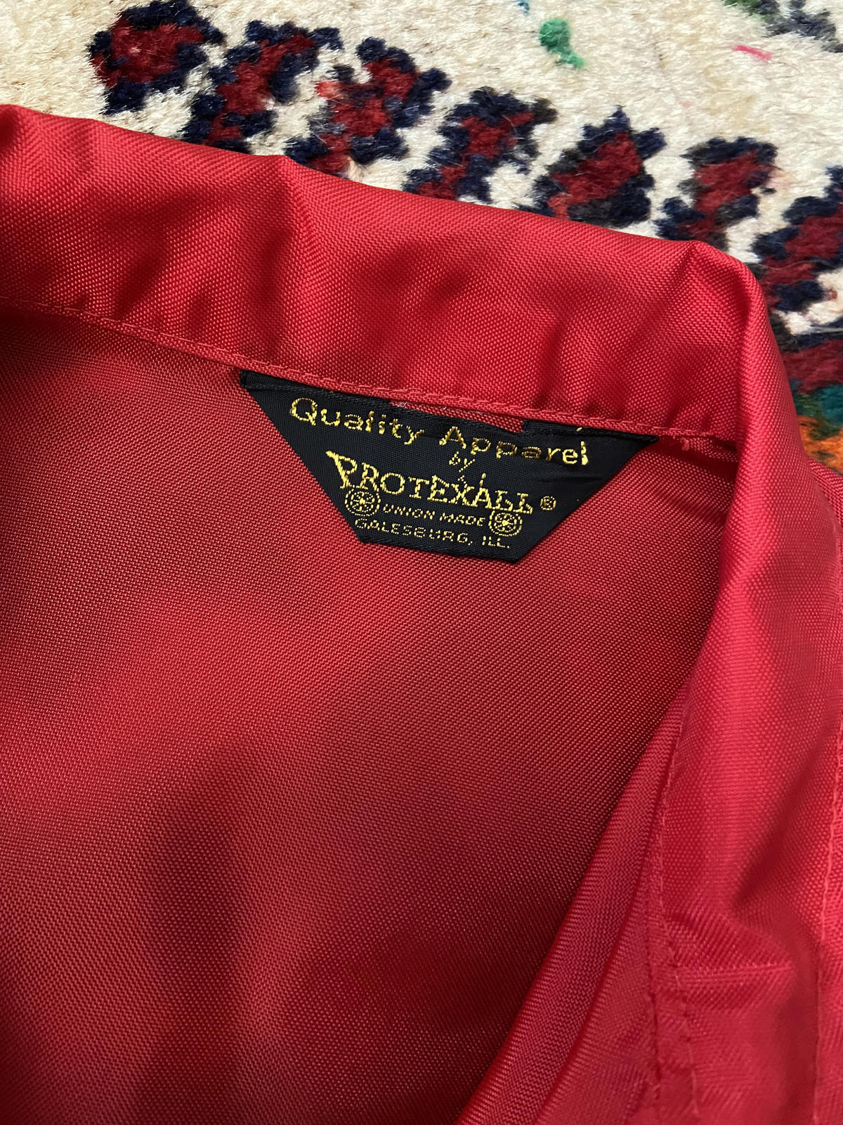 Vintage 1970s Red Agriculture Windbreaker Jacket