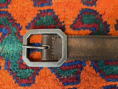 Vintage Hexagonal Buckle Belt