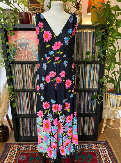 Vintage 1970s Homemade Floral Maxi Dress