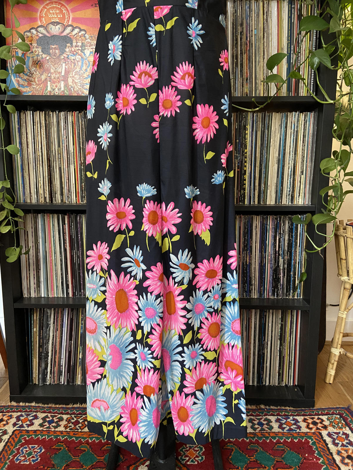 Vintage 1970s Homemade Floral Maxi Dress