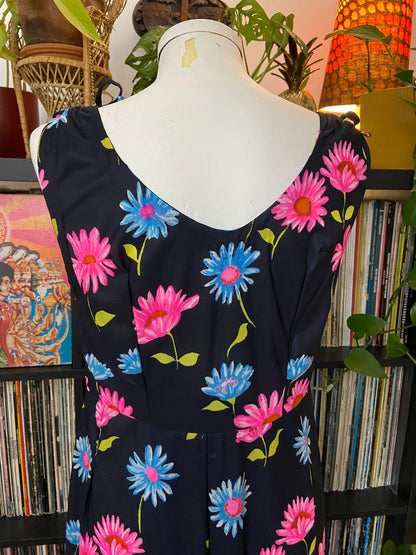 Vintage 1970s Homemade Floral Maxi Dress
